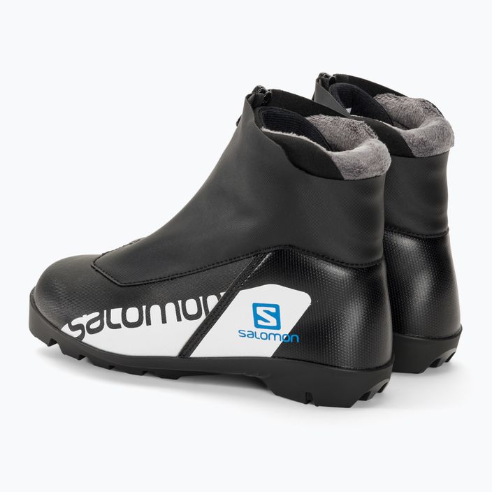 Children's cross-country ski boots Salomon RC Jr black/process blue 3