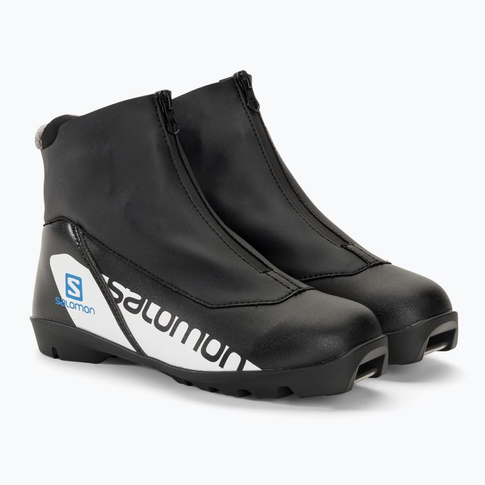 Children's cross-country ski boots Salomon RC Jr black/process blue 4