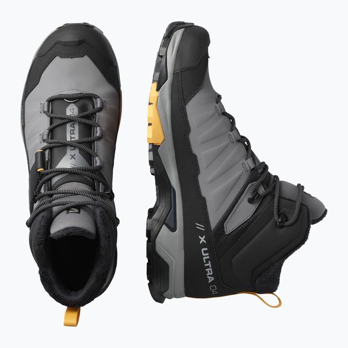 Men's trekking boots Salomon X Ultra 4 MID Winter TS CSWP grey-black L41355200 14