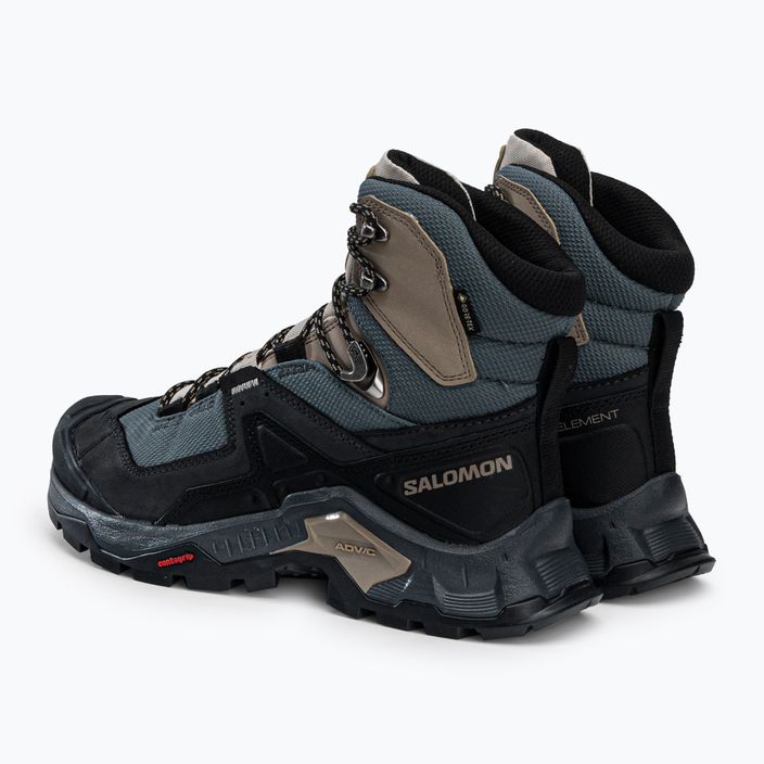 Women's trekking boots Salomon Quest Element GTX black-blue L41457400 3