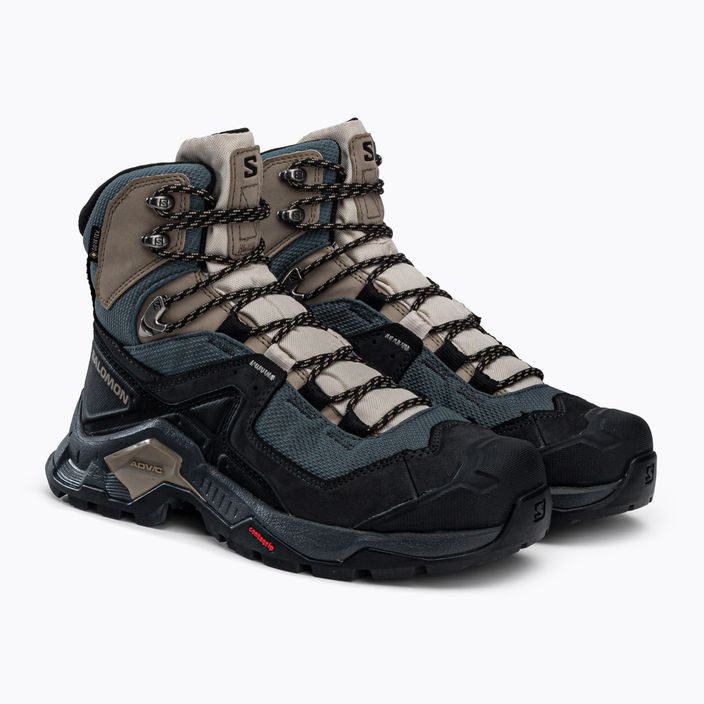Women's trekking boots Salomon Quest Element GTX black-blue L41457400 4