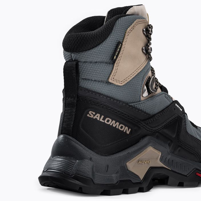 Women's trekking boots Salomon Quest Element GTX black-blue L41457400 8