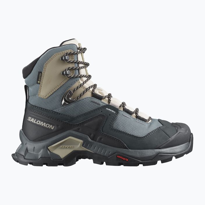 Women's trekking boots Salomon Quest Element GTX black-blue L41457400 10