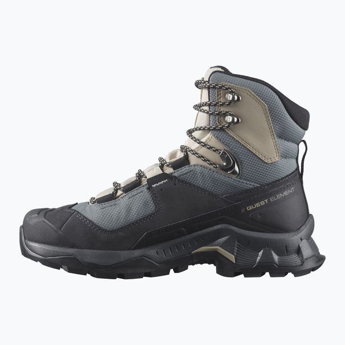 Women's trekking boots Salomon Quest Element GTX black-blue L41457400 11