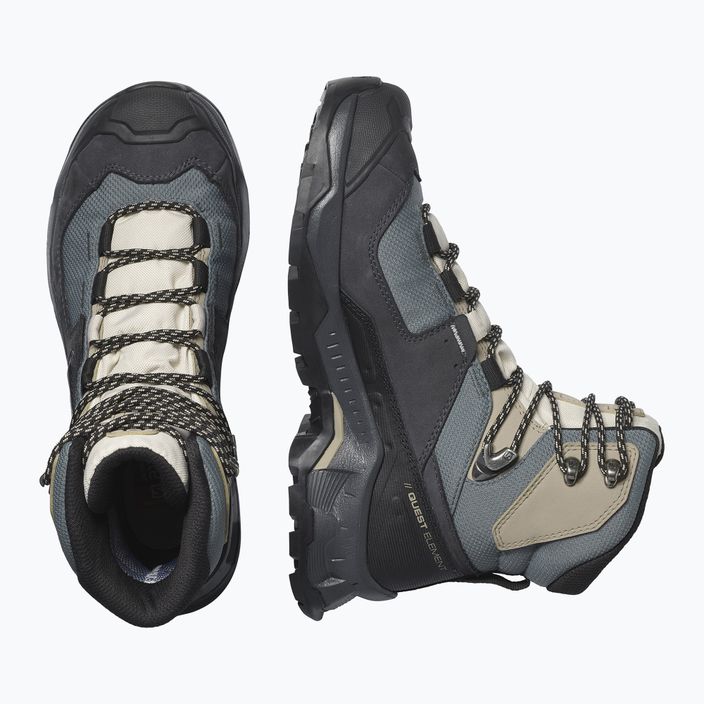 Women's trekking boots Salomon Quest Element GTX black-blue L41457400 13