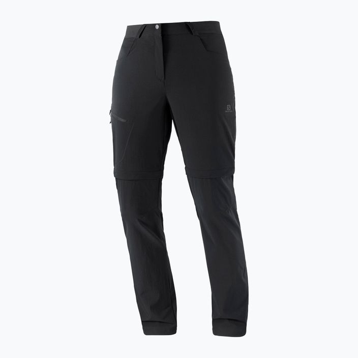 Women's trekking trousers Salomon Wayfarer Zip Off black LC1701900 5