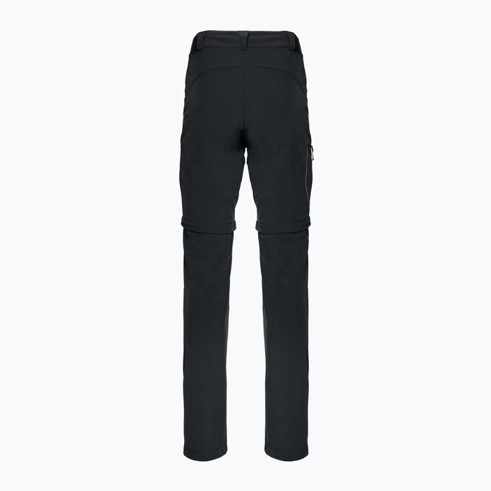 Women's trekking trousers Salomon Wayfarer Zip Off black LC1701900 2