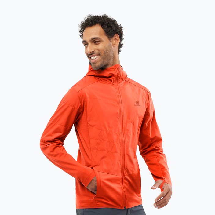 Men's Salomon Outline AS Hybrid Mid jacket red LC1809000 2