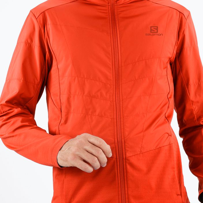Men's Salomon Outline AS Hybrid Mid jacket red LC1809000 4