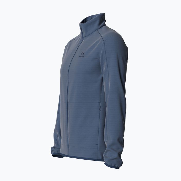 Men's Salomon Outrack Full Zip Mid fleece sweatshirt blue LC1711400 4