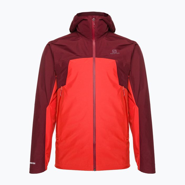 Salomon Outline GTX 2.5L men's rain jacket red LC1703000