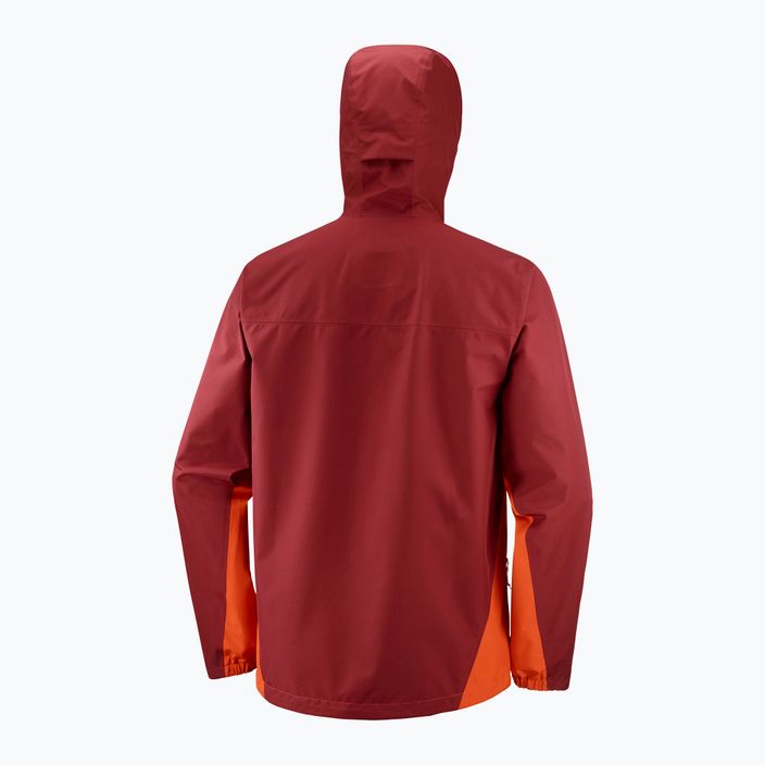 Salomon Outline GTX 2.5L men's rain jacket red LC1703000 5
