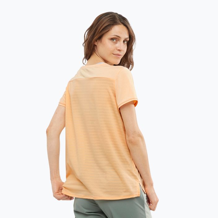 Women's trekking t-shirt Salomon Outline Summer SS orange LC1794500 3