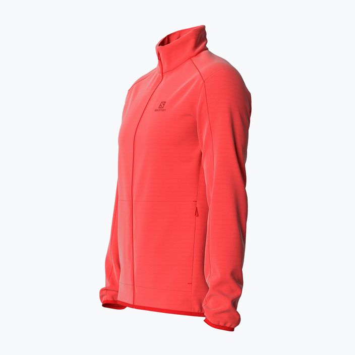 Men's Salomon Outrack Full Zip Mid fleece sweatshirt orange LC1711600 4