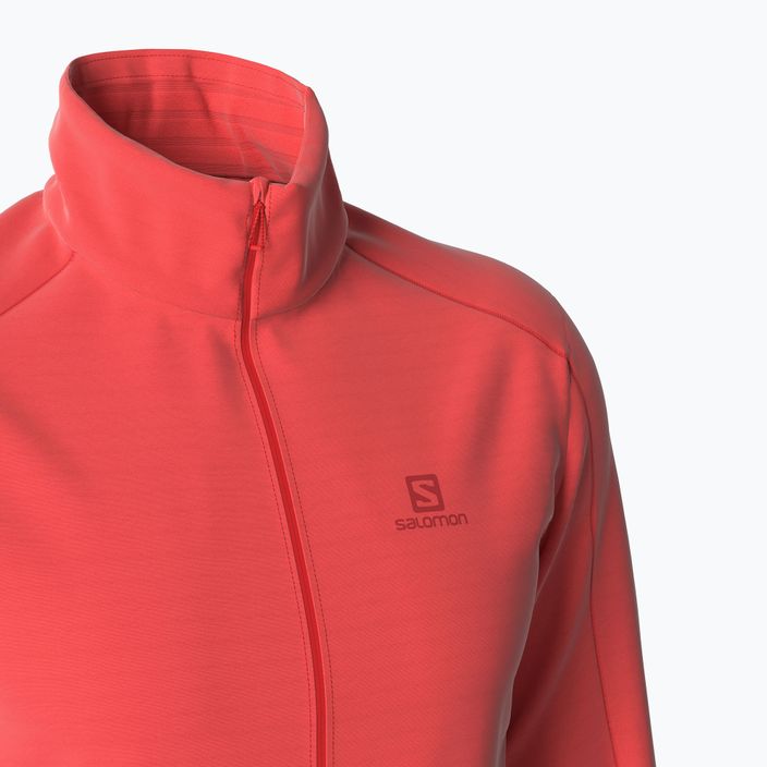 Men's Salomon Outrack Full Zip Mid fleece sweatshirt orange LC1711600 6