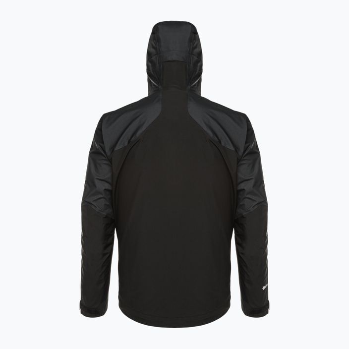 Men's Salomon Outline GTX Hybrid rain jacket black LC1786600 2