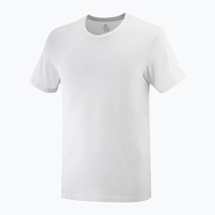 Salomon Essential Colorbloc men's trekking t-shirt white LC1715800