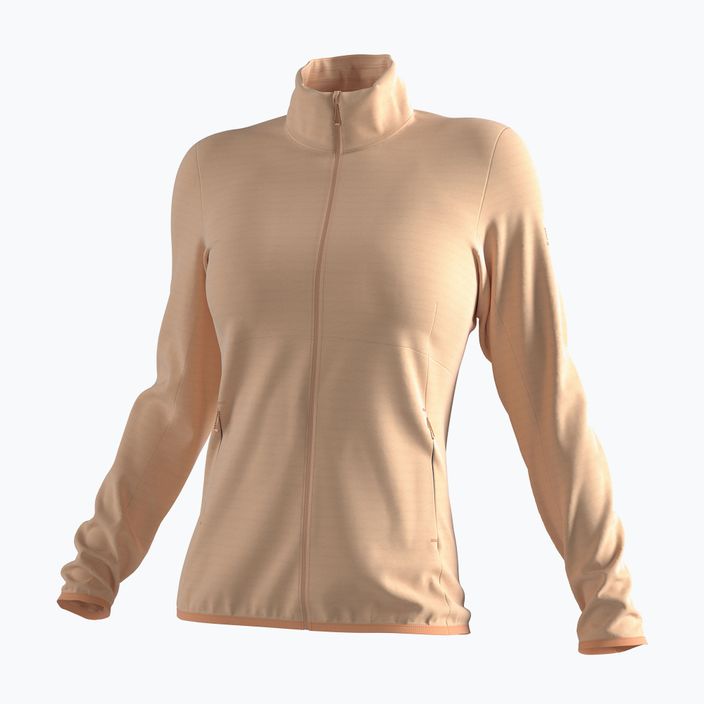 Women's Salomon Outrack Full Zip Mid fleece sweatshirt apricot ice LC1710300 5