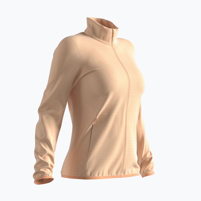 Women's Salomon Outrack Full Zip Mid fleece sweatshirt apricot ice LC1710300 7