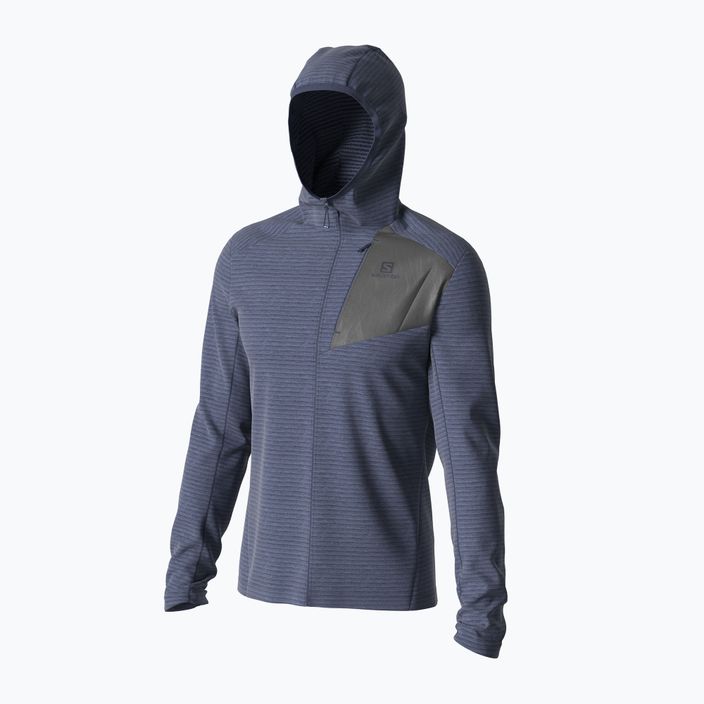 Men's Salomon Outline FZ Hoodie fleece sweatshirt navy blue LC1712100 4