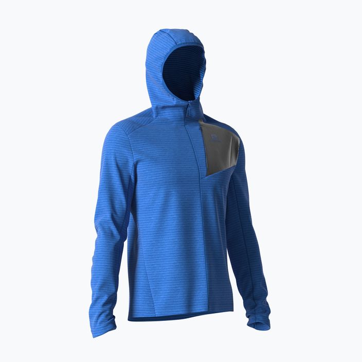 Men's Salomon Outline FZ Hoodie fleece sweatshirt blue LC1787900 5