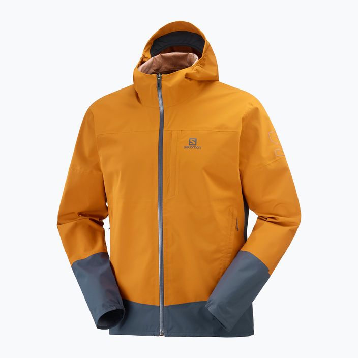 Salomon Outrack 2.5L yellow men's rain jacket LC1703600