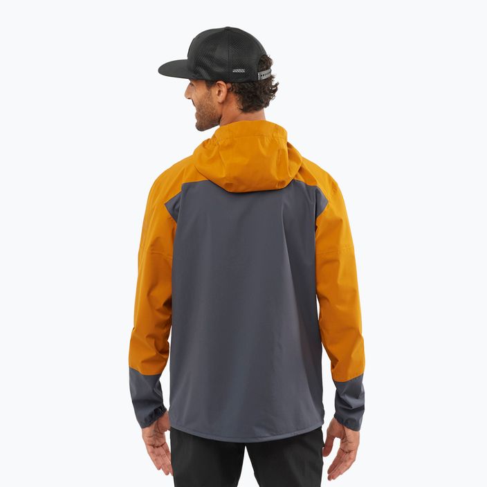Salomon Outrack 2.5L yellow men's rain jacket LC1703600 3