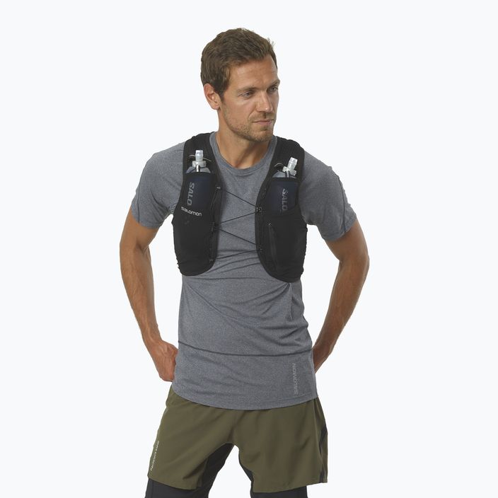 Salomon Active Skin 4 set running backpack black 4
