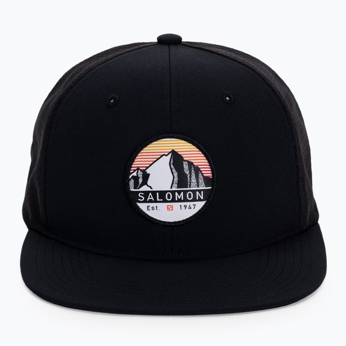 Salomon Trucker Flat baseball cap black LC1680300 4