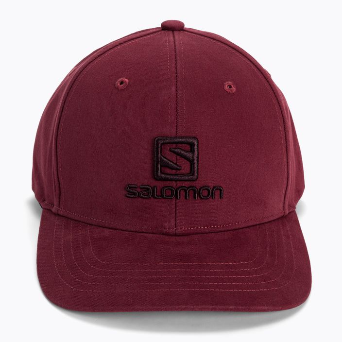 Salomon Logo baseball cap red LC1682400 4