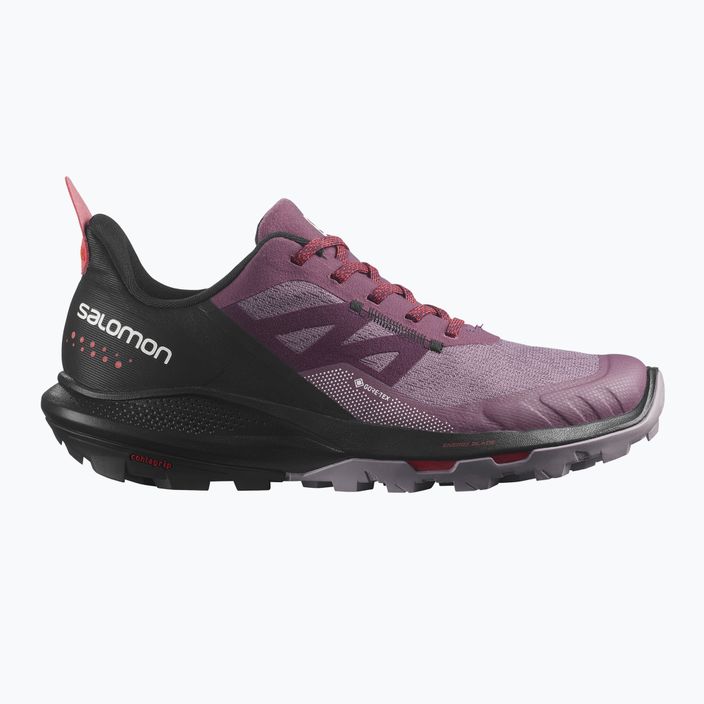 Women's trekking boots Salomon Outpulse GTX purple L41689700 10