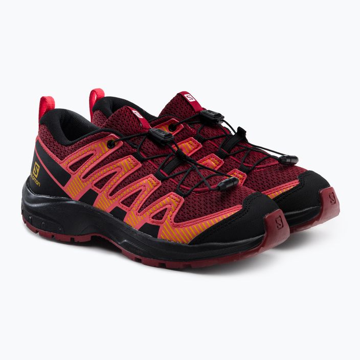 Salomon XA Pro V8 children's trail shoes maroon L41613800 5