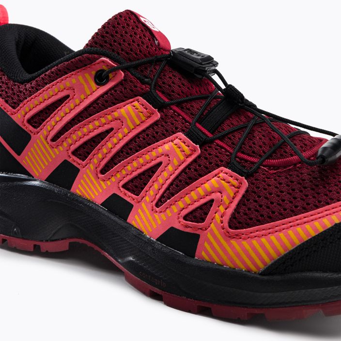 Salomon XA Pro V8 children's trail shoes maroon L41613800 8