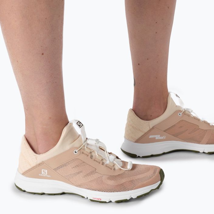 Salomon Amphib Bold 2 women's running shoes beige L41610800 3