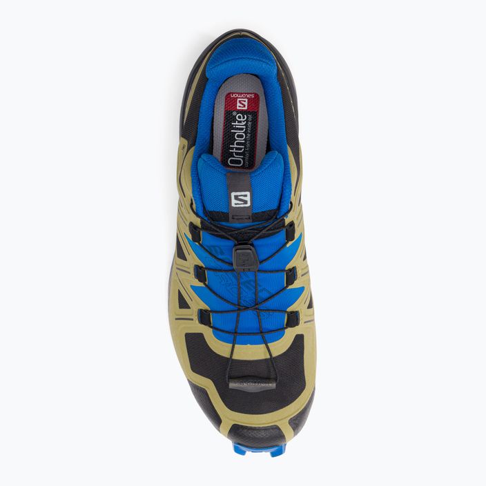 Men's Salomon Speedcross 5 GTX green-blue trail shoes L41612400 6