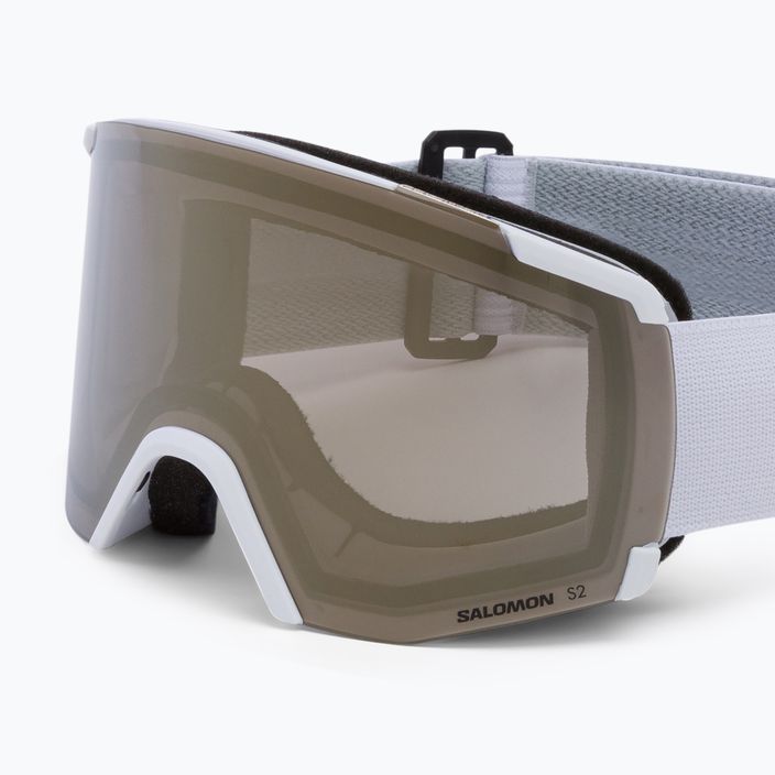 Salomon S/View ski goggles white/flash gold L47006600 5