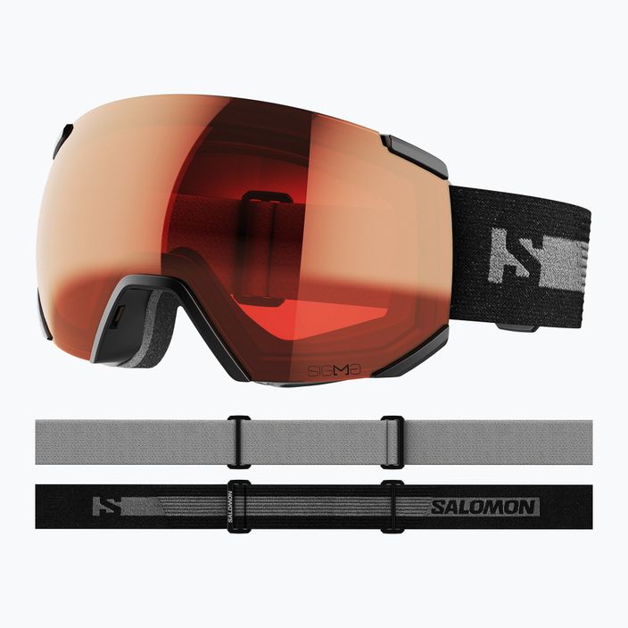 Salomon Radium black/sigma apricot ski goggles L47005200 6