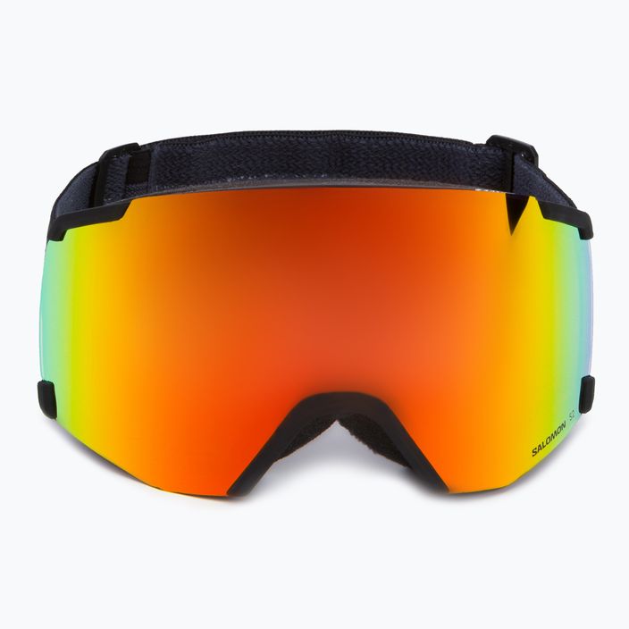 Salomon S/View ski goggles black/ml mid red L47006300 2