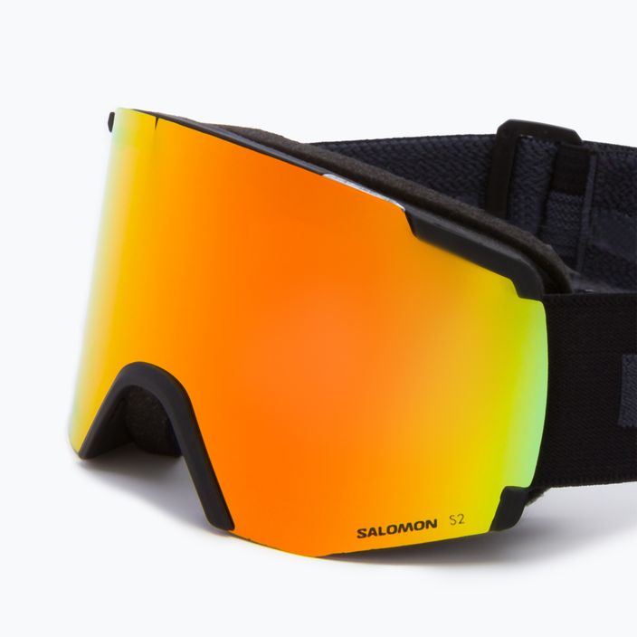 Salomon S/View ski goggles black/ml mid red L47006300 5