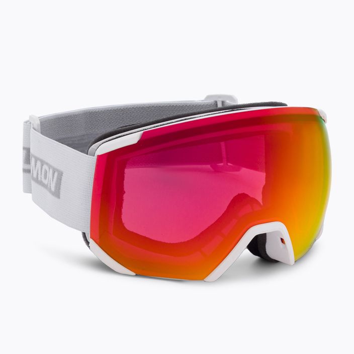 Salomon ski goggles Radium white/sigma poppy red L47005300