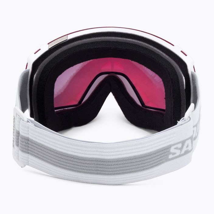 Salomon ski goggles Radium white/sigma poppy red L47005300 3