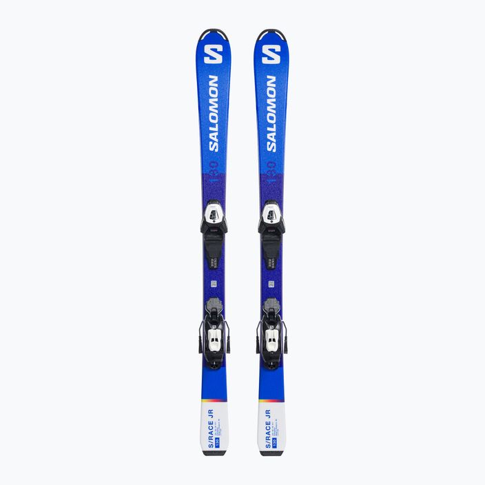 Children's downhill skis Salomon S Race MT Jr. + L6 blue L47041900