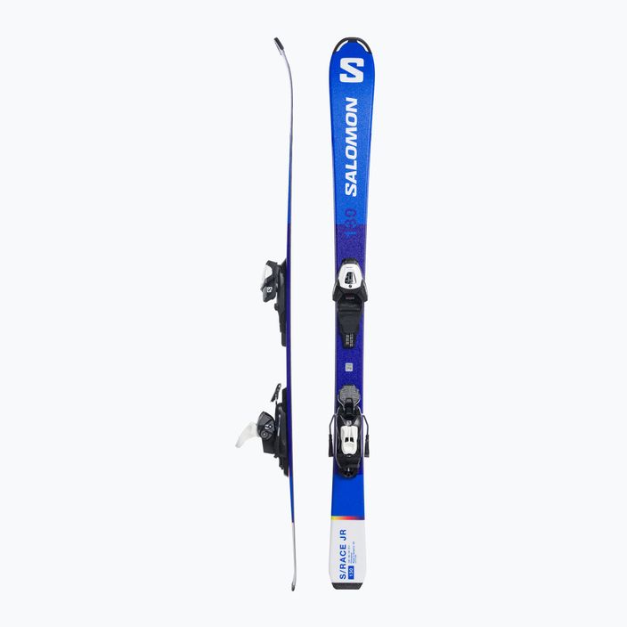 Children's downhill skis Salomon S Race MT Jr. + L6 blue L47041900 2