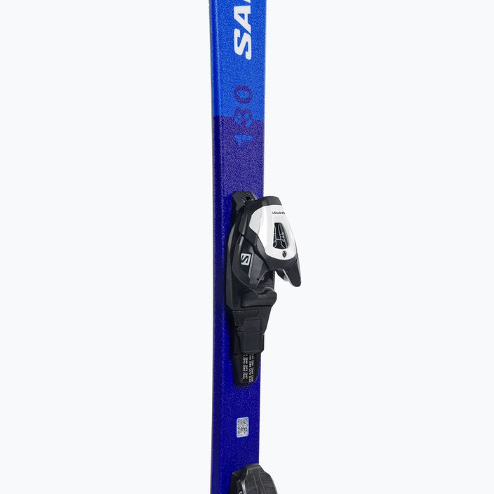 Children's downhill skis Salomon S Race MT Jr. + L6 blue L47041900 6