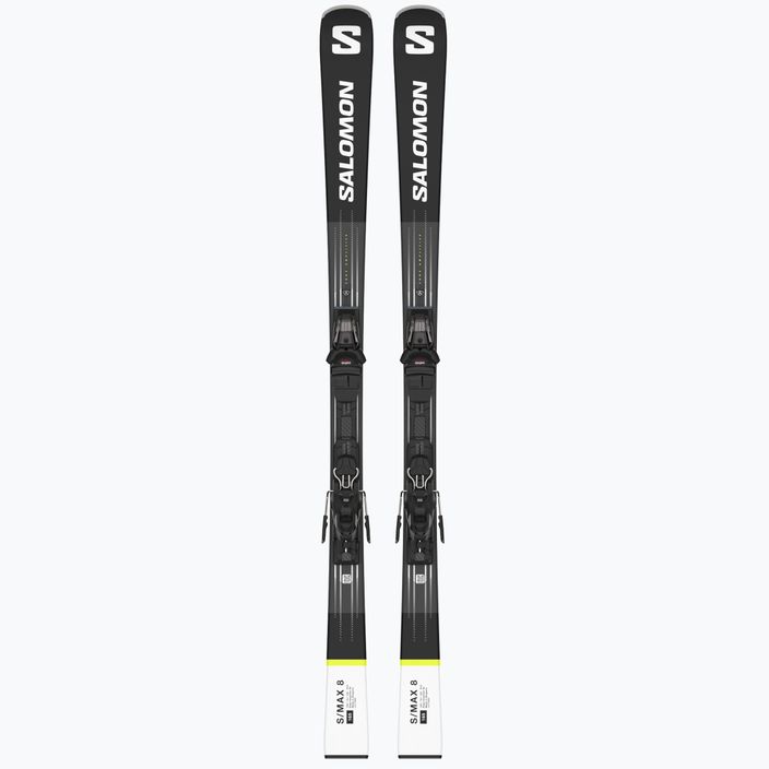 Salomon S Max 8 + M10 downhill skis black and white L47055800 10
