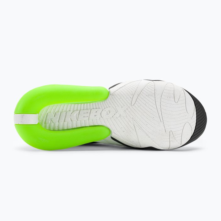 Women's Nike Air Max Box shoes white/black/electric green 5