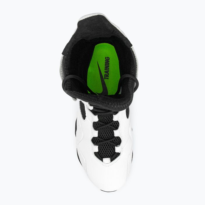 Women's Nike Air Max Box shoes white/black/electric green 6