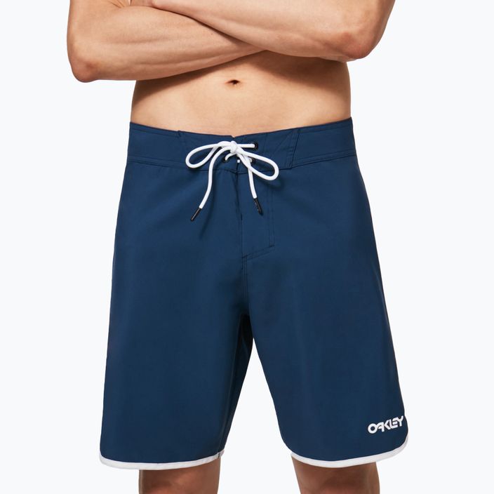 Men's Oakley Solid Crest 19" swim shorts navy blue FOA4018116A1 3