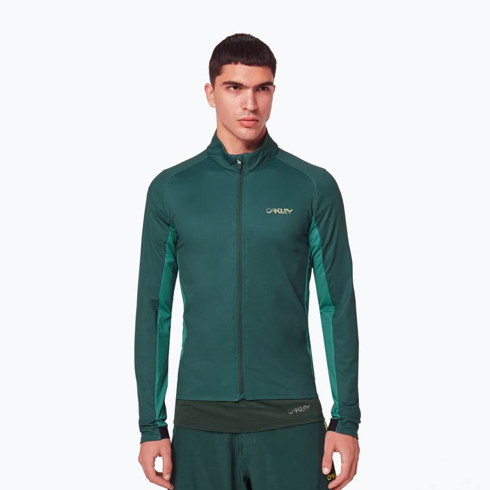 Men's Oakley Elements Thermal cycling sweatshirt green FOA403117