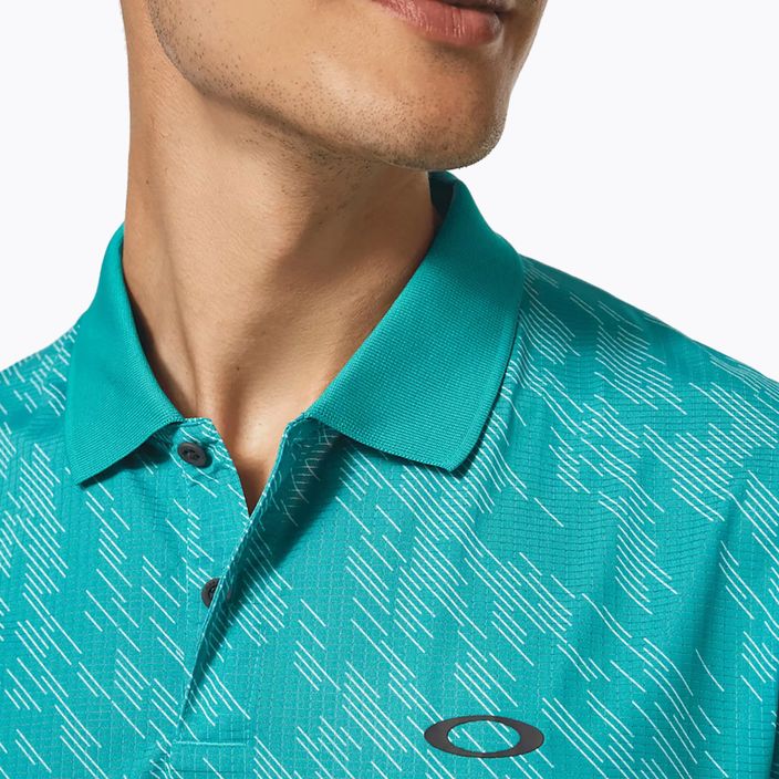 Oakley men's Contender Print polo shirt blue FOA403162 5